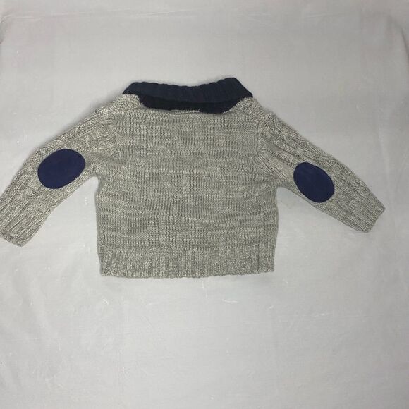 Little Lad gray button up sweater - Picture 4 of 4
